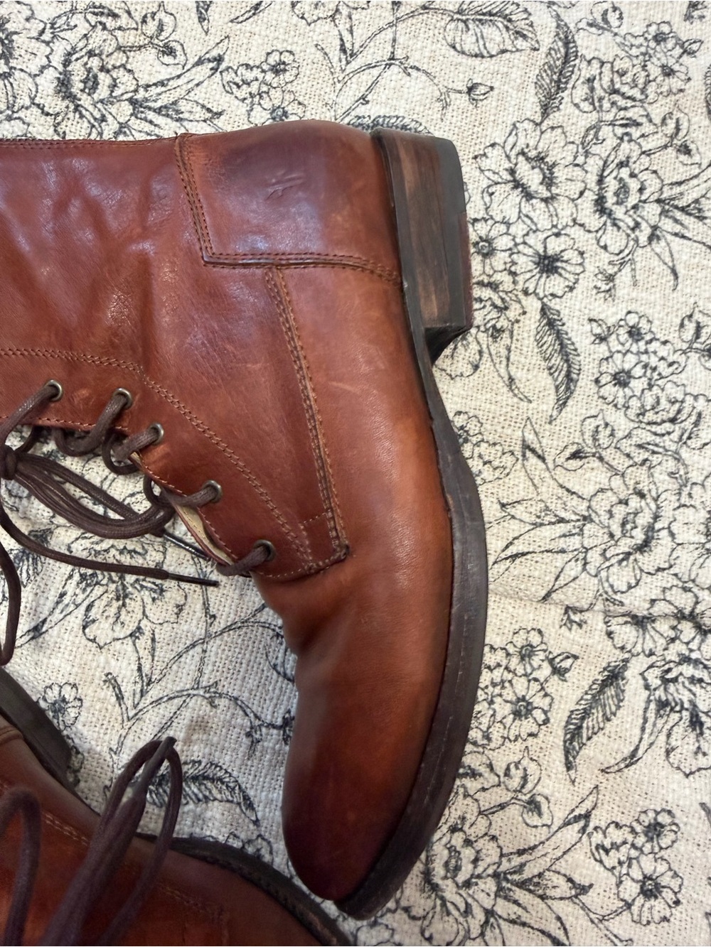 FRYE leather lace-up boots Brown Leather - Picture 14 of 15
